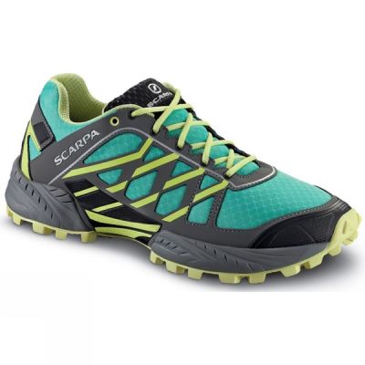 Zapatillas Running Scarpa Neutron Mujer - Turquesa / Limón - Chile MAK729168